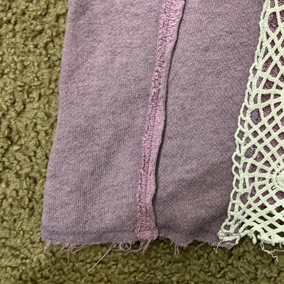 Free people | purple sweater with open lace back - Picture 6 of 10